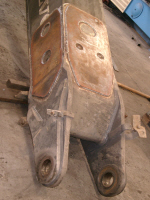 Large Excavator Arm Reinforced with Plates & Rewelded